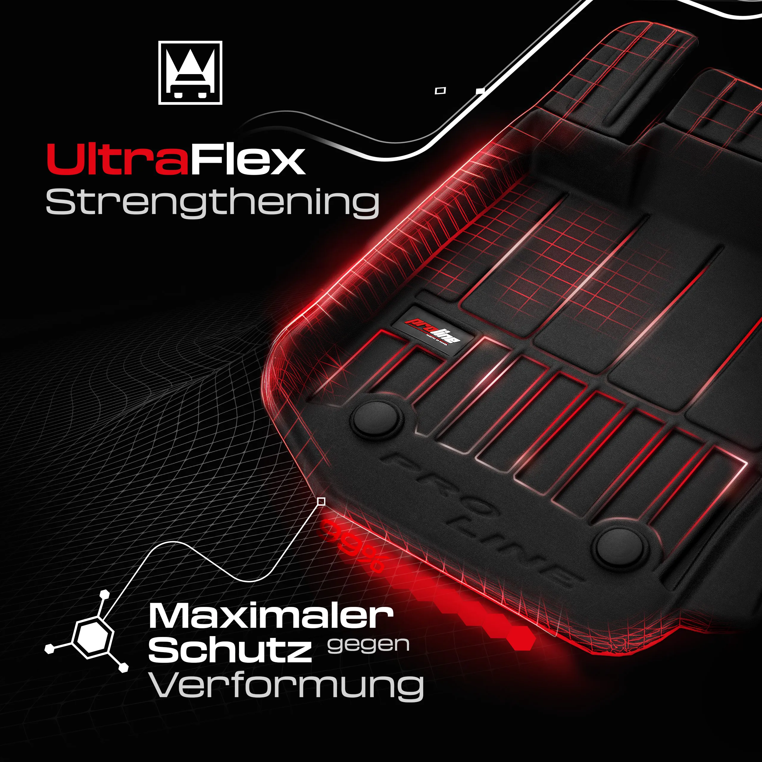 Pro-Line Fußmatten für Volkswagen Golf V 2003-2009 Pro-Line Fußmatten für Volkswagen Golf V 2003-2009