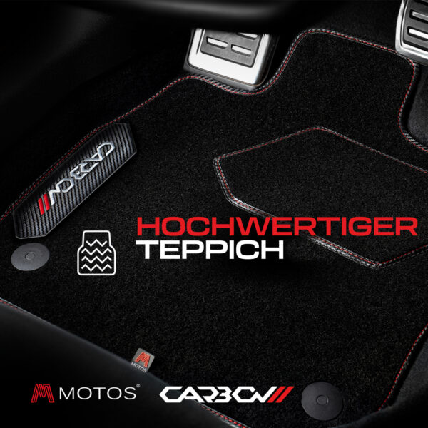 MOTOS Carbon™ Velours Autoteppiche für Toyota RAV4 IV 2013-2018