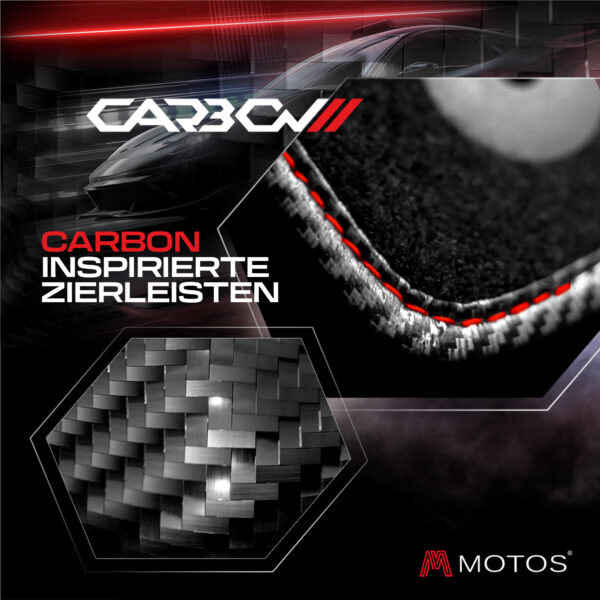 MOTOS Carbon™ Velours Autoteppiche für Mitsubishi ASX II ab 2023