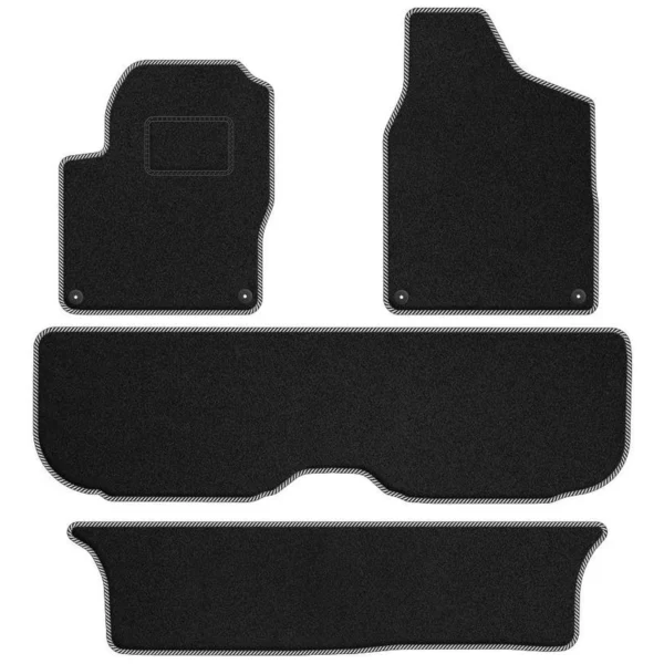 MOTOS Standard™ Velours Autoteppiche für Ford Galaxy 1995-2006 7-Sitzer-Version